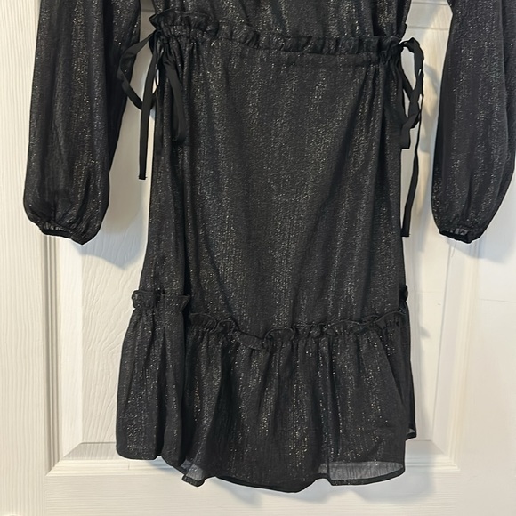 Loft Petite Smocked Neck Tiered Swing Dress - Picture 4 of 10